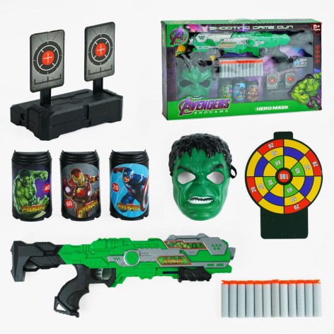 Набір супергероя "Халк", бластер, маска, мішені