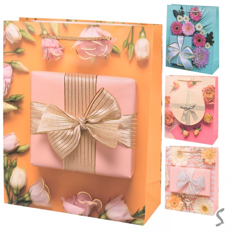 Пакет подарочный бумажный M 