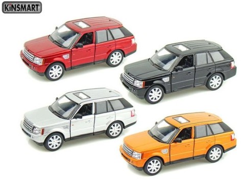 Машинка іграшкова Kinsmart Range Rover Sport, металева, інерційна 16х8х7