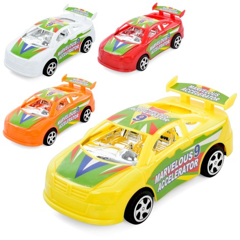 Машина инерция, 15см, 4 цвета, в п/э, 13,5-19-6см 