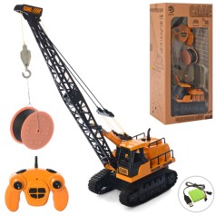 Кран р/к, акум, 49см, муз, звук, рухомі деталі, 360, USBзарядне, в кор-ці, 26-56-16см /6/