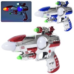 Пістолет 22см, звук, світло, 2 кольори, на бат-ці, в п/е, 26-15-4см 