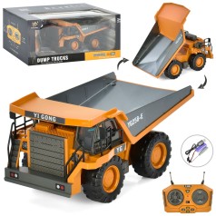 Р/К Самоскид , 2.4G, акум, USB-зарядне, мет, звук, світло, рухомі деталі, в кор-ці, 35-16,5-15см /8/