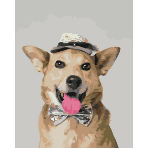 Картина по номерам Brushme Мистер Пес 40х50 см (BS52551)