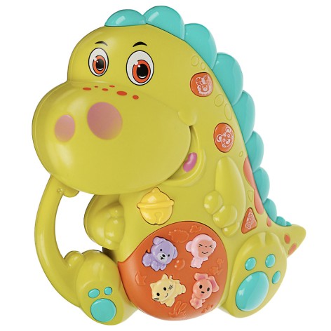 Дитяче піаніно Динозавр FT 0009 на батареях  Зелений