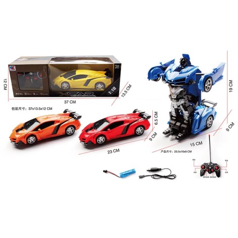 Радіокерована машина трансформер 4кольори, кор. 12*37*13,5см 