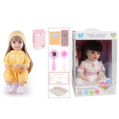 Лялька інтерактивна WToys, 55 см, озвучена українською мовою, пульт, аксесуари, звукові функції, повторюшка TK1273-25