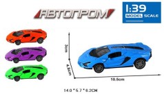 Машина мет. АВТОПРОМ 1:43,4 кольори, відкр.двері, кор.14*6*6см 