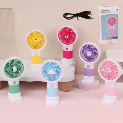 Вентилятор вбудований акумулятор, USB кабель, герой, в кор. мікс видів 