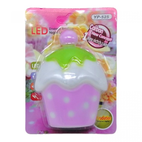 Нічник дитячий MIC "Тістечко" фіолетовий пластиковий (А4-11)