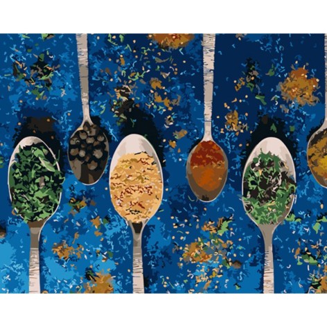 Набор для росписи по номерам Специи Strateg размером 40х50 см (GS1340)