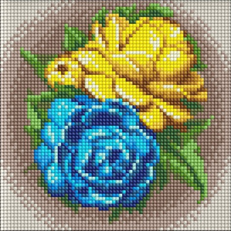 Набір з алмазною мозаїкою без підрамника "Кольори вільності" 20х20см