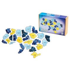 Деревянный пазл на магнитах 