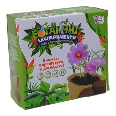 Ботанічні експерименти 82092 "4FUN Game Club", ґрунт, горщики, таблички, насіння, інструкція, в коробці