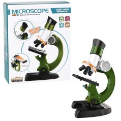 Микроскоп со светом зеленый