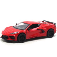 Машинка металева CHEVROLET CORVETTE 2021 червона
