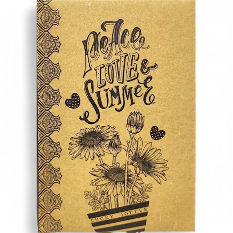 Блокнот крафт,113х165 мм, "Love Summer"