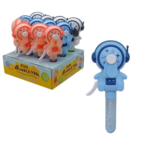 Мильні бульбашки з вентилятором "Космонавт", 12 штук