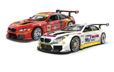 Машина мет. АВТОПРОМ 1:24 "BMW M6 GT3",батар.,свет,звук,открыв.двери,капот,багаж., кор. 24,5*12*10см 