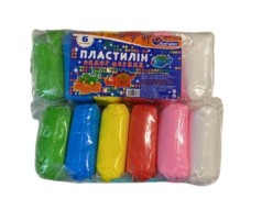 Пластилін супер легкий "Super" 6кол*40g opp