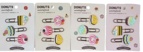 Закладка-скріпка для книг силіконова 3 штуки 