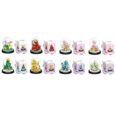 Конструктор квіти, колба 11-14-11см, від 438дет, 8 видів, в кор-ці, 13,5-17,5-13,5см 