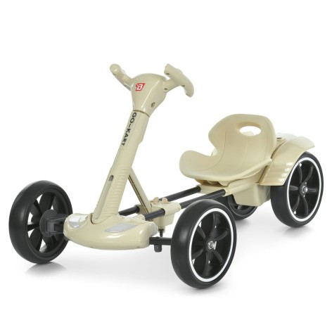 Електрокарт M 6072EBR-13 (1шт) р/к2,4G, 1мотори35W, 1акум6V4AH, EVA, BLUETOOTH, музика, світло, бежевий