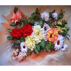 Алмазна мозаїка за номерами 40*50 "Квіти" 70986_BGLE