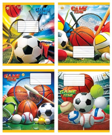 Тетрадь 12 арк.коса линия Твердая ТА53108 Спорт, 25/600, 4к. цена за 25 шт.