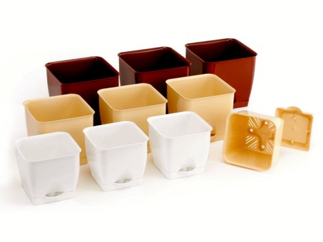 Горщик для квітів d 160 х 160 з підставкою