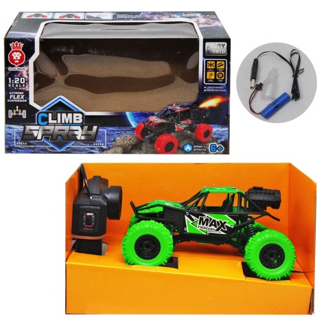 Вездеход на радиоуправлении, с дымом (зеленый)