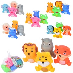 Іграшка для купання тварини, 6видів, 4шт в сітці, 25-10-10см 