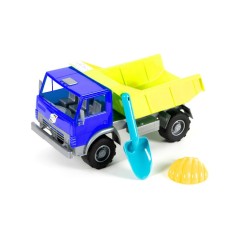 Вантажівка з пісковим набором (синій+жовтий)