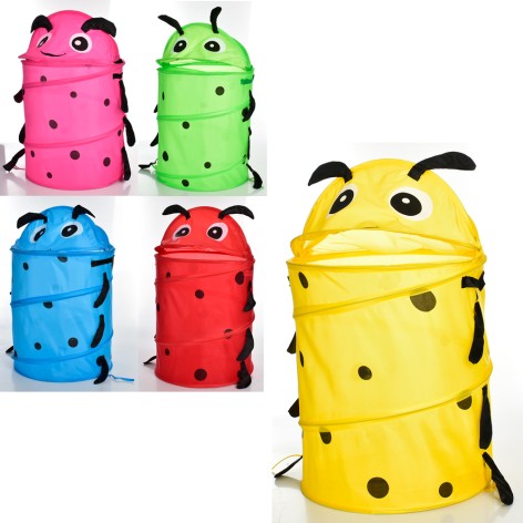 Кошик для іграшок 37-45/63см,кришка, 2корот. ручки, 5 кольорів, кул, 39-39-3см 