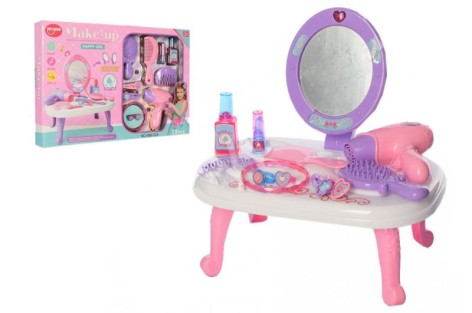 Дитячий косметичний столик з дзеркалом та набором у коробці 39,5*26,7*4,7 см