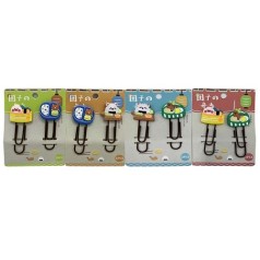 Закладка-скріпка для книг силіконова 2 шт."Смаколики" 9 см (мікс видів)