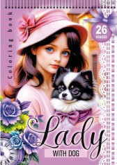 Розмальовка з наліпками 148 х 210 мм.,100г,12 аркушів, друк 4+4.Спіраль диз:24227