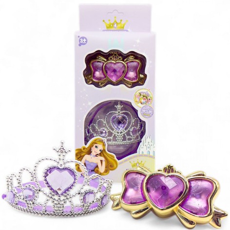 Набір аксесуарів "Чарівниця" (браслет+діадема), бузковий