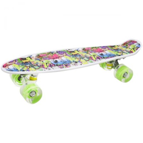 Пенні Борд MIC "Графіті" з світними колесами 6 см (S29661)