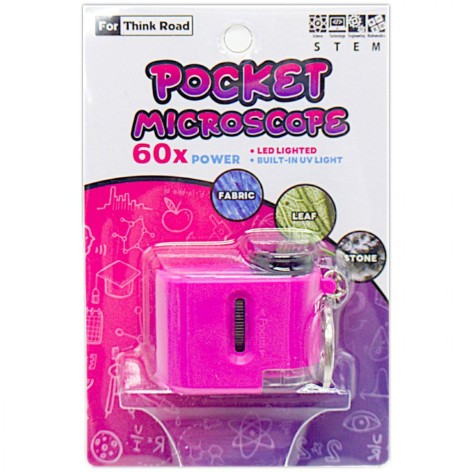 Мікроскоп кишеньковий, брелок, розовий