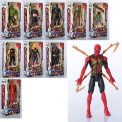 Фігурки для гри AV, супергерой, від 8см до 16см, світло, 10вид, бат-таб, в кір-ці, 10-20-5см 
