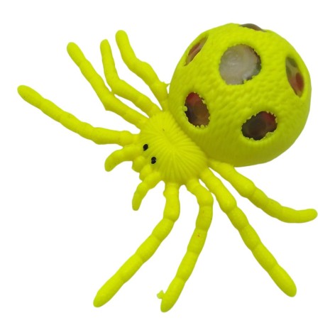 Игрушка антистресс Паук с орбизами желтый