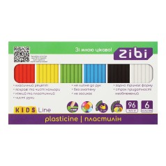 Пластилін 6 кольорів, 96г, KIDS Line