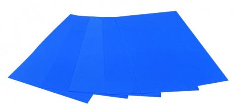 Цветная ЭВА пена (Фоамиран) А4, FFLR-EVA-006, 21х29,7 см, 2,00 мм 5 листов, голубой Флуоресцентный