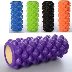 Масажер рулон для йоги, EVA, розмір 33-14см, 5 кольорів, п/е, 33-14-14см