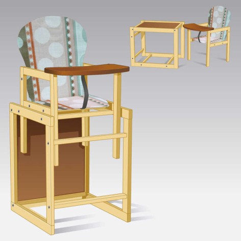 Стільчик великий 