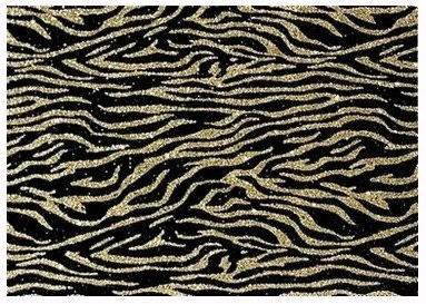 Фоамиран с глиттером тигровый принт 20*30 см, EVA, Флексика, 2мм. 10 л в ОРР золото с черным