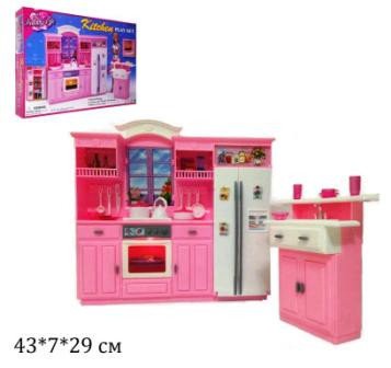 Мебель кукольная Gloria 24016 кухня коробка 43*6.8*29
