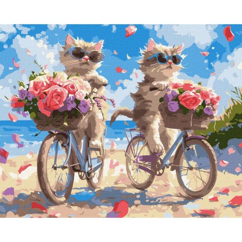 Набор для росписи "Летний велопробег" 40х50см