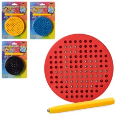 Досточка магнітна, ігрове.поле, фішки, 4 кольори, в слюді, 14-20-1,5см 